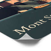 モンセントミシェルのミニマリストVintageポスターアート ポスター (角)