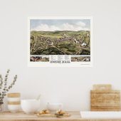 モンソンMAパノラママップ – 1879 ポスター (キッチン)