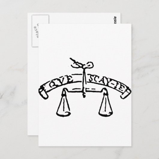 モンタイニーのモットー・ケ・サイス・ジェ？何を知ってる？ ポストカード (正面/裏面)