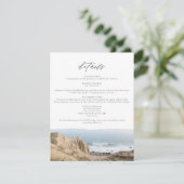 モンタウクビーチ ニューヨーク 海の詳細カード 招待状 (スタンド正面)