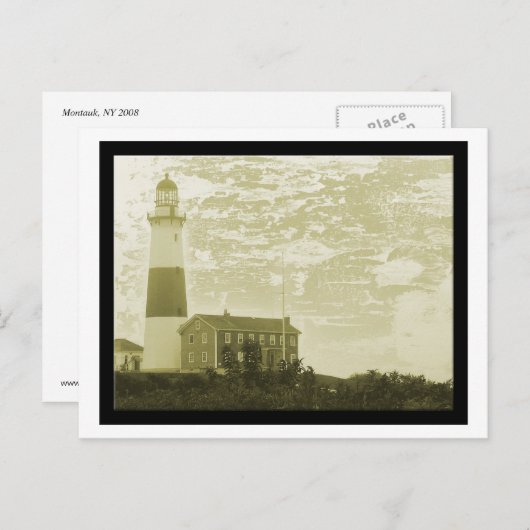 モンタウク灯台のポストカード ポストカード (正面/裏面)
