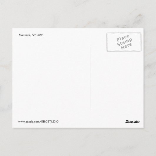 モンタウク灯台のポストカード ポストカード (裏面)