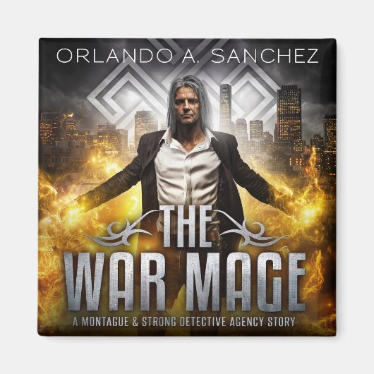モンタギュー&ストロングのケースファイル – The War Mage マグネット (正面)