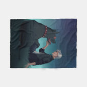 モンタギュー&ストロングフリースブランケット – サイモン&桃 フリースブランケット (正面(横))