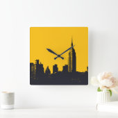 モンタックサルベージ株式会社NYCウォールクロック スクエア壁時計 (ホーム)