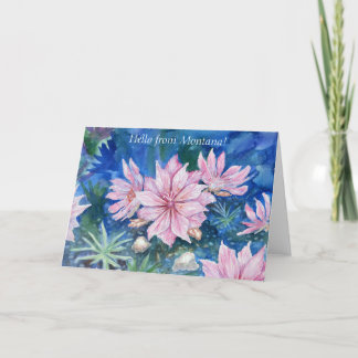 「モンタナからこんにちは」ノテ空白のカード サンキューカード