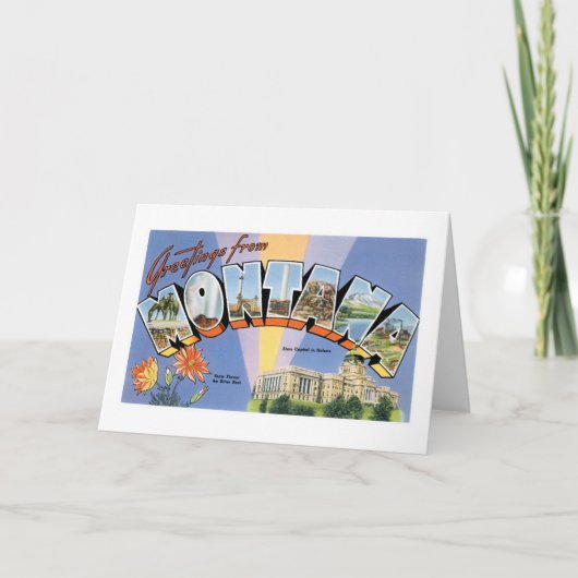 モンタナからご挨拶! カード (正面)