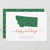 モンタナからのハッピーホリデーズウォームウィッシュ (正面/裏面)