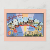 モンタナからのヴィンテージの挨拶 ポストカード