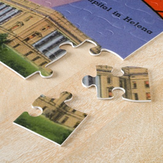 モンタナからの挨拶 ジグソーパズル (側面)