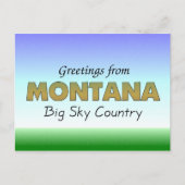モンタナからの挨拶 ポストカード (正面)