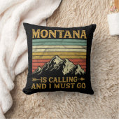 モンタナが電話してきて行かねばならない クッション (ブランケット)