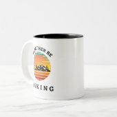 モンタナでハイキングしたい。アウトドアマン ツートーンマグカップ (正面左)