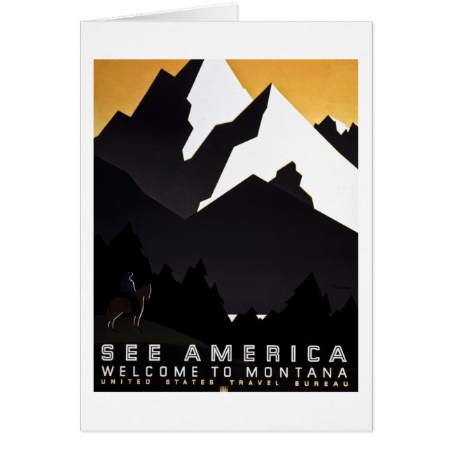 モンタナにアメリカの歓迎を見て下さい (正面)