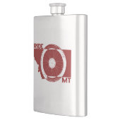 モンタナに乗る フラスク (左)