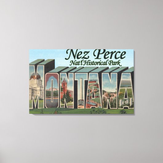 モンタナのネズペルチェナテルパーク キャンバスプリント (正面)