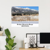 モンタナのブリジャー山脈のポスター ポスター (ホームオフィス)