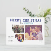 モンタナのメリークリスマススリーフォトカード シーズンカード (スタンド正面)