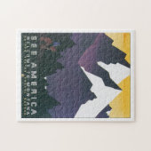 モンタナのヴィンテージ旅行にアメリカの歓迎を見て下さい ジグソーパズル (横)