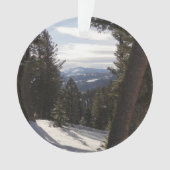 モンタナの冬のマディソン山脈 オーナメント (正面)