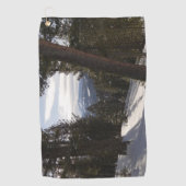 モンタナの冬のマディソン山脈 ゴルフタオル (正面)