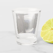 モンタナの冬のマディソン山脈 ショットグラス (裏面)