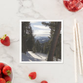 モンタナの冬のマディソン山脈 スタンダードカクテルナプキン (インサイチュ)