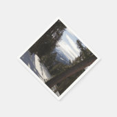 モンタナの冬のマディソン山脈 スタンダードカクテルナプキン (角)