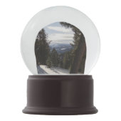 モンタナの冬のマディソン山脈 スノーグローブ (裏面)