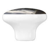 モンタナの冬のマディソン山脈 セラミックノブ (側面)