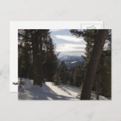 モンタナの冬のマディソン山脈 ポストカード (正面/裏面)