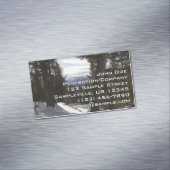 モンタナの冬のマディソン山脈 マグネット名刺 (インサイチュ)