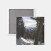 モンタナの冬のマディソン山脈 マグネット (正面/裏面)