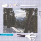 モンタナの冬のマディソン山脈 薄葉紙 (クラフト)