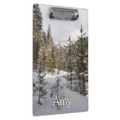 モンタナの冬の雪山の景色 クリップボード (右)