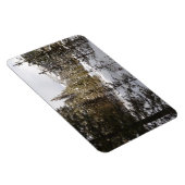 モンタナの冬の雪山の景色 マグネット (右側)