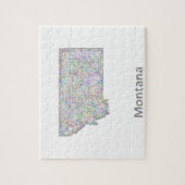 モンタナの地図 ジグソーパズル (縦)