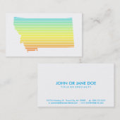 モンタナの寒さ 名刺 (正面/裏面)