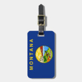 モンタナの旗 ラゲッジタグ (正面縦)