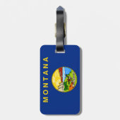 モンタナの旗 ラゲッジタグ (裏面縦)