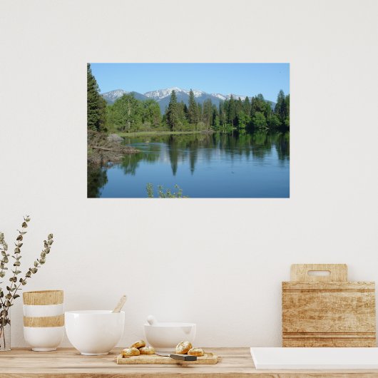 モンタナの景色 ポスター (キッチン)