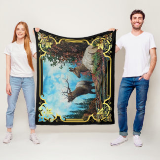 モンタナの森フリースブランケット フリースブランケット