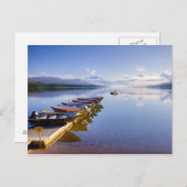 モンタナの氷河の国立公園、マクドナルド湖 ポストカード (正面/裏面)