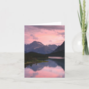 モンタナの氷河の国立公園Swiftcurrent Lake カード