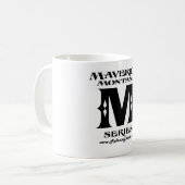 モンタナの異端的なロゴのマグ コーヒーマグカップ (正面左)