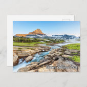 モンタナの美しい氷河の国立公園 ポストカード (正面/裏面)