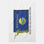 モンタナの計算代表団LDS CTR キッチンタオル (縦)