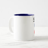 モンタナの誰かが私を愛している ツートーンマグカップ (正面左)