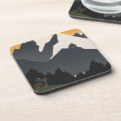 モンタナへの旅行を促進するヴィンテージのポスター。 コースター (左側)