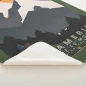 モンタナへの旅行を促進するヴィンテージのポスター。 シェルパブランケット (3/4)